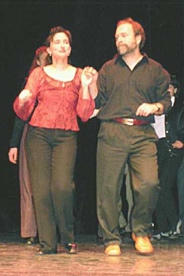 Michel danse avec Jeff Warschauer & Deborah Strauss Novembre 2003